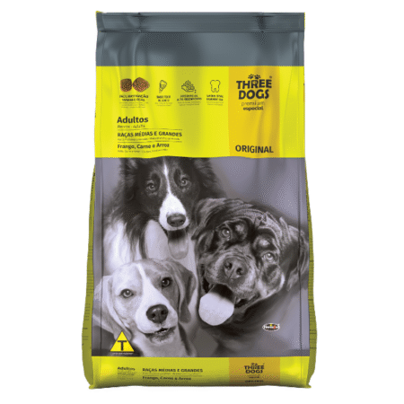 THREE DOGS Original – Razas medianas y grandes 20+2kg