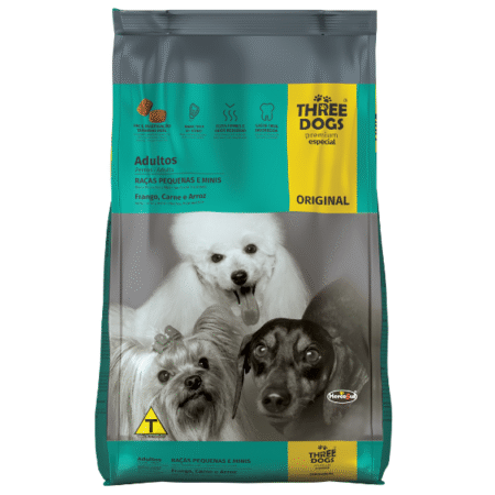 THREE DOGS Original – Adultos Razas pequeñas y mini 15kg