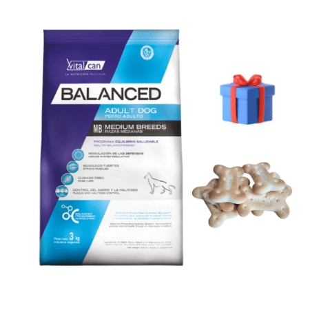Balanced Perro Adulto Raza Mediana 20kg + Snacks