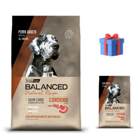 Balanced Natural Recipe Perro Cordero 15 kg + 3 kg