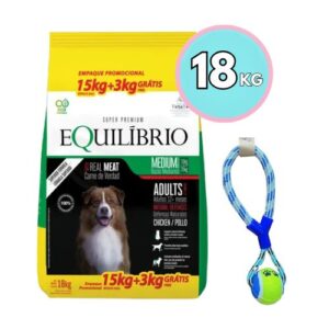 Equilibrio Perro Adulto 15 + 3kg + Juguete de cuerda