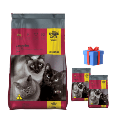 THREE CATS Original – Castrados 10kg+2kg