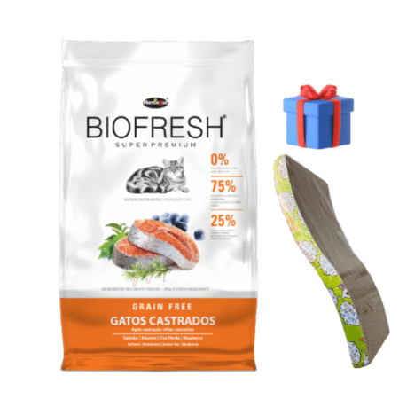 BIOFRESH para gatos – Castrados 7.5kg + Rascador de cartón