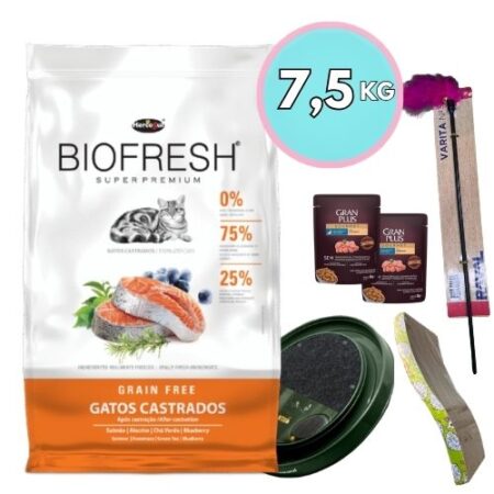 BIOFRESH para gatos – Castrados 7.5kg + Regalo a elección
