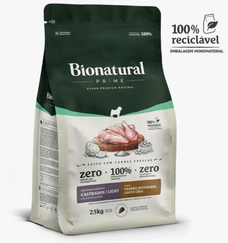 Bionatural perro castrado raza pequeña sabor pollo 2.5kg