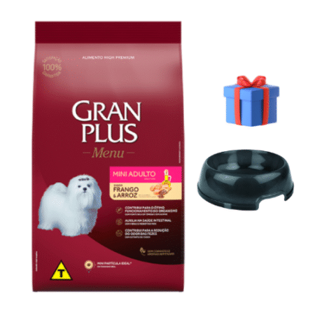 GRAN PLUS para perros – Adultos Razas Pequeñas y mini 10kg + Plato