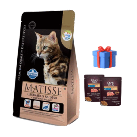 Matisse Gato Castrado Salmón 7.5kg + Snacks