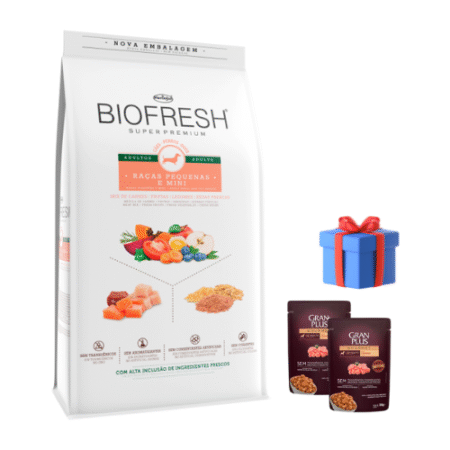 BIOFRESH para perros – Adultos Razas pequeñas y mini 10kg + Snacks