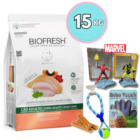 BIOFRESH para perros – Adultos Razas pequeñas y mini 15kg +Regalo