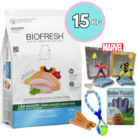 BIOFRESH para perros – Adultos Razas medianas 15kg + Regalo