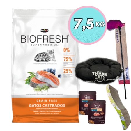 BIOFRESH para gatos – Castrados 7.5kg + Raglo