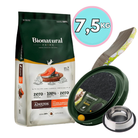 Bionatural gato adulto salmón 7.5kg + Regalo