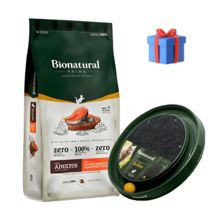 Bionatural gato adulto salmón 7.5kg + Juguete interactivo