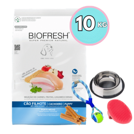 BIOFRESH para cachorros – Razas medianas 10kg + Regalo