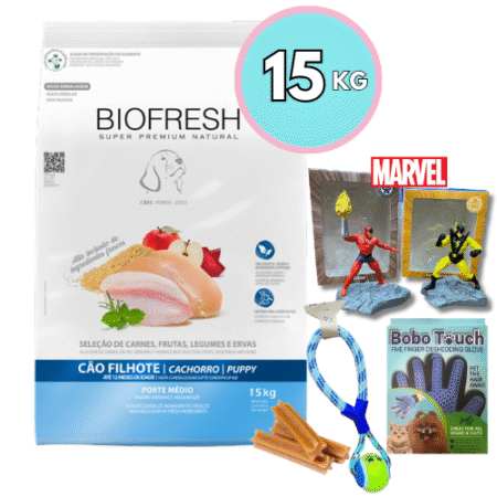 BIOFRESH para cachorros – Razas medianas 15kg +Snacks