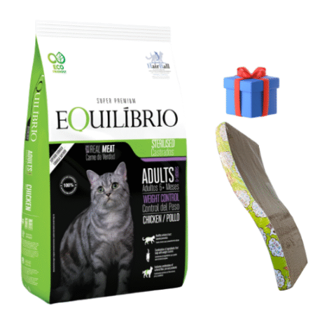 Equilibrio Gato Castrado Hairball 7.5kg + Rascador