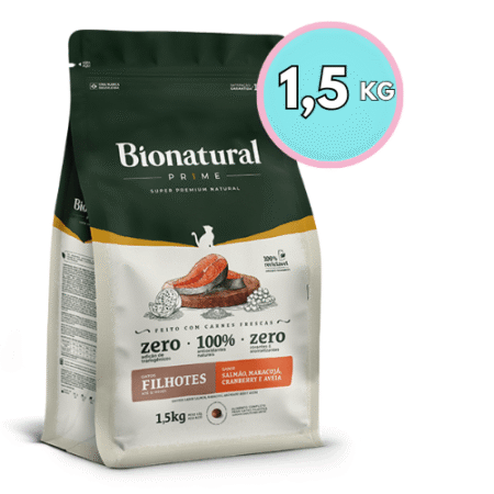 Bionatural gato filhote salmón de 1.5kg