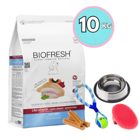 BIOFRESH para perros – SENIOR Razas medianas 10kg + Regalo
