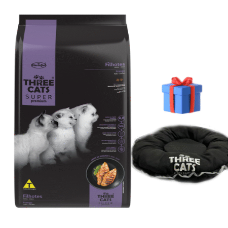 THREE CATS Super Premium – Kitten /Pollo 10kg + Moises