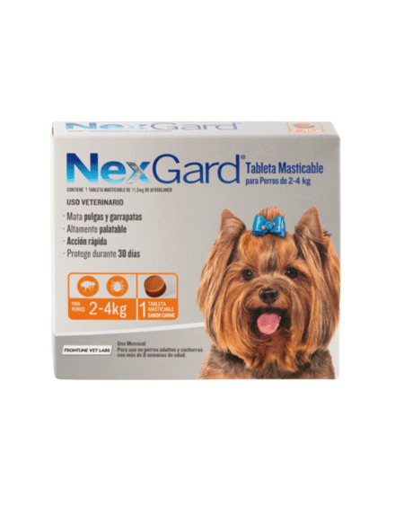 Antipulgas y Garrapatas NEXGARD 2 a 4kg - 1 Comprimido