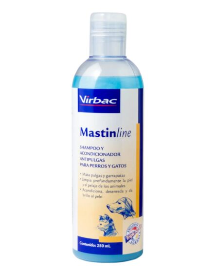 Shampoo Virbac Mastinline -contra pulgas y garrapatas 250ml