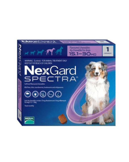 NexGard Spectra 15.1 a 30kg - 1 Comprimido
