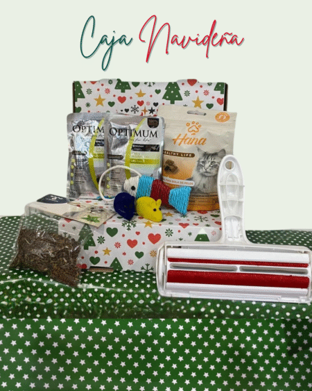 Caja Navideña N°6: Gato Mix 🎅🏼🎄