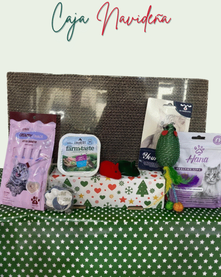 Caja Navideña N°4: Gatos Juguetes y Snacks🎅🏼🎄