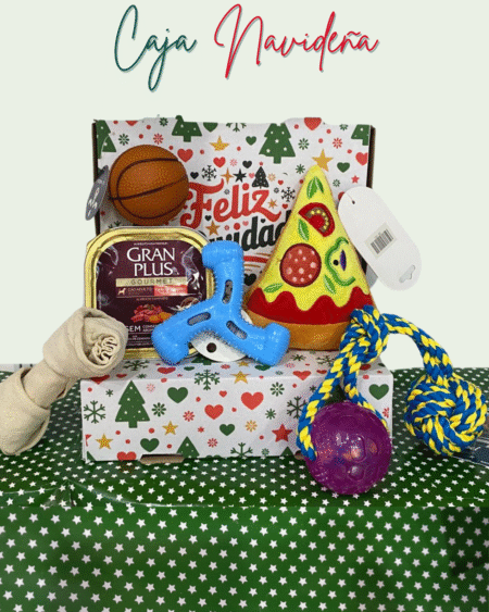 Caja Navideña N°1:  Perro Snacks y Juguetes 🎅🏼🎄