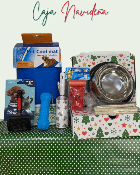 Caja Navideña N°9:  Para Perro Pequeño con Colchoneta de Gel 🎅🏼🎄