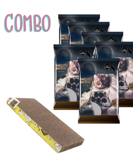 Promo: 24kg aglomerante catlitter aroma café + rascador de cartón