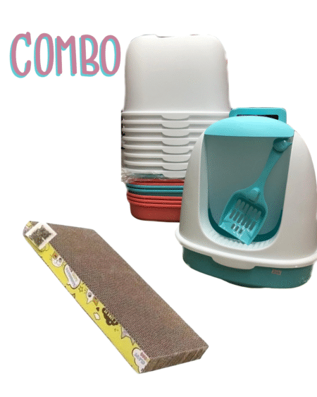 Promo: Baño cerrado con palita + rascador de cartón