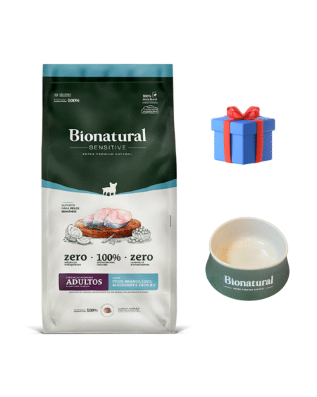 Bionatural Perro Sensitive Razas Pequeñas 10 Kg + Plato