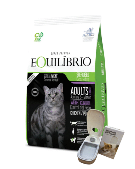 Equilibrio Gato Castrado 7,5kg + Comedero con cronómetro