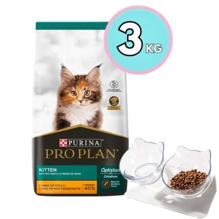 Pro Plan Kitten 3kg + Comedero Doble