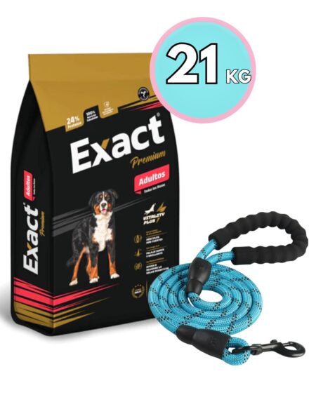 Exact Premium Perro Adulto 18+3kg + Correa