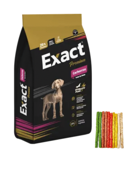 Exact Premium Perro Cachorro 15kg + Snacks