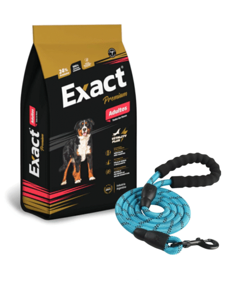 Exact Premium Perro Adulto 18kg + 3kg + Correa
