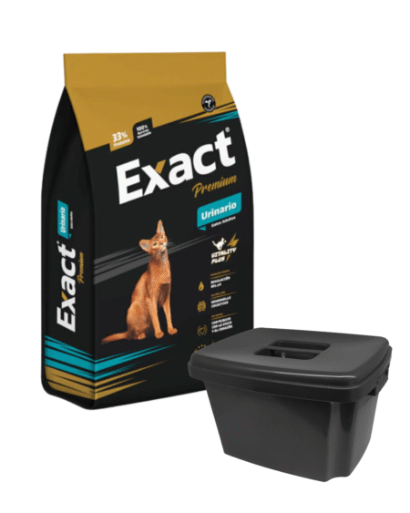 Exact Premium Gato Urinario 8kg + Contenedor