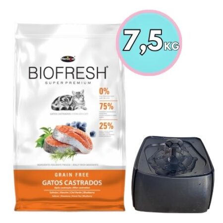 Biofresh Gato Castrado 7,5 kg + Bebedero eléctrico