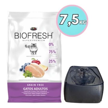 Biofresh Gato Adulto 7,5 kg + Bebedero eléctrico