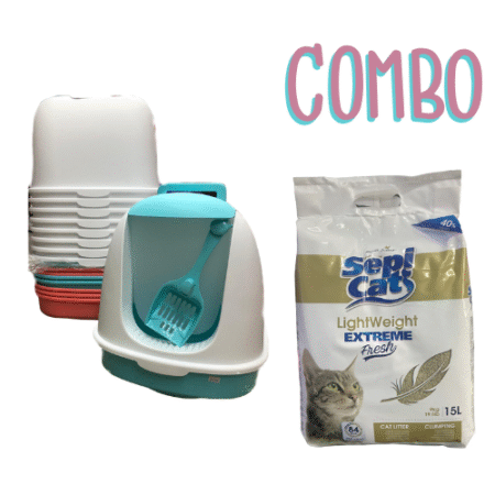 COMBO: Sanitario Cerrado + Aglomerante SepiCat 15L