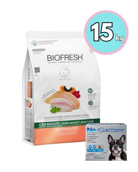 Biofresh Adulto Raza Pequeña 15 kg + Nexgard 4-10 kg