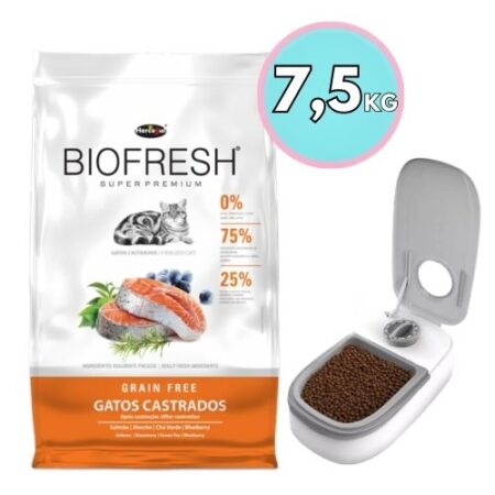 Biofresh Gato Castrado 7,5 kg + Comedero Automático Timer