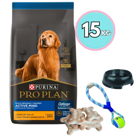 PROPLAN Senior Active Mind Razas Medianas y Grandes 15kg + Regalo