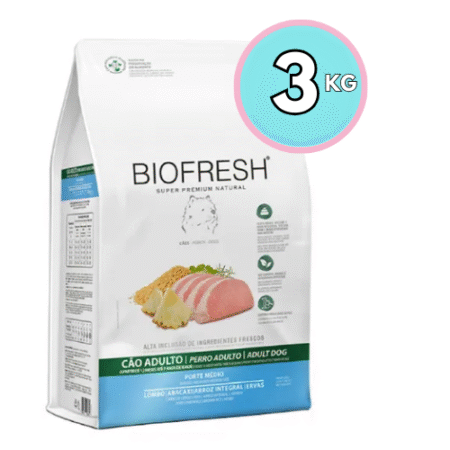 BIOFRESH para perros – Adultos Razas medianas 3kg Cerdo y Ananá