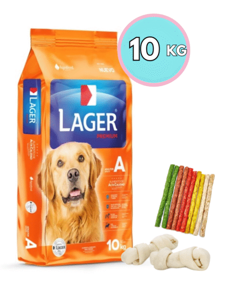 LAGER Alimento Perro Adulto 10kg + Regalo