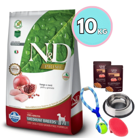 NyD prime Perro Adulto Raza Mediana 10kg + Regalo