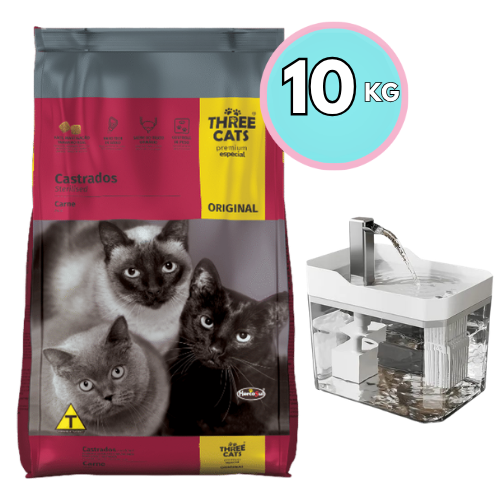 Three cats bebedero ori